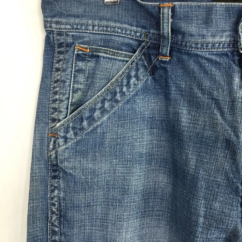 Polo Ralph Lauren Jeans Co Mens Cargo Carpenter Vintage Jeans Blue Size 34
